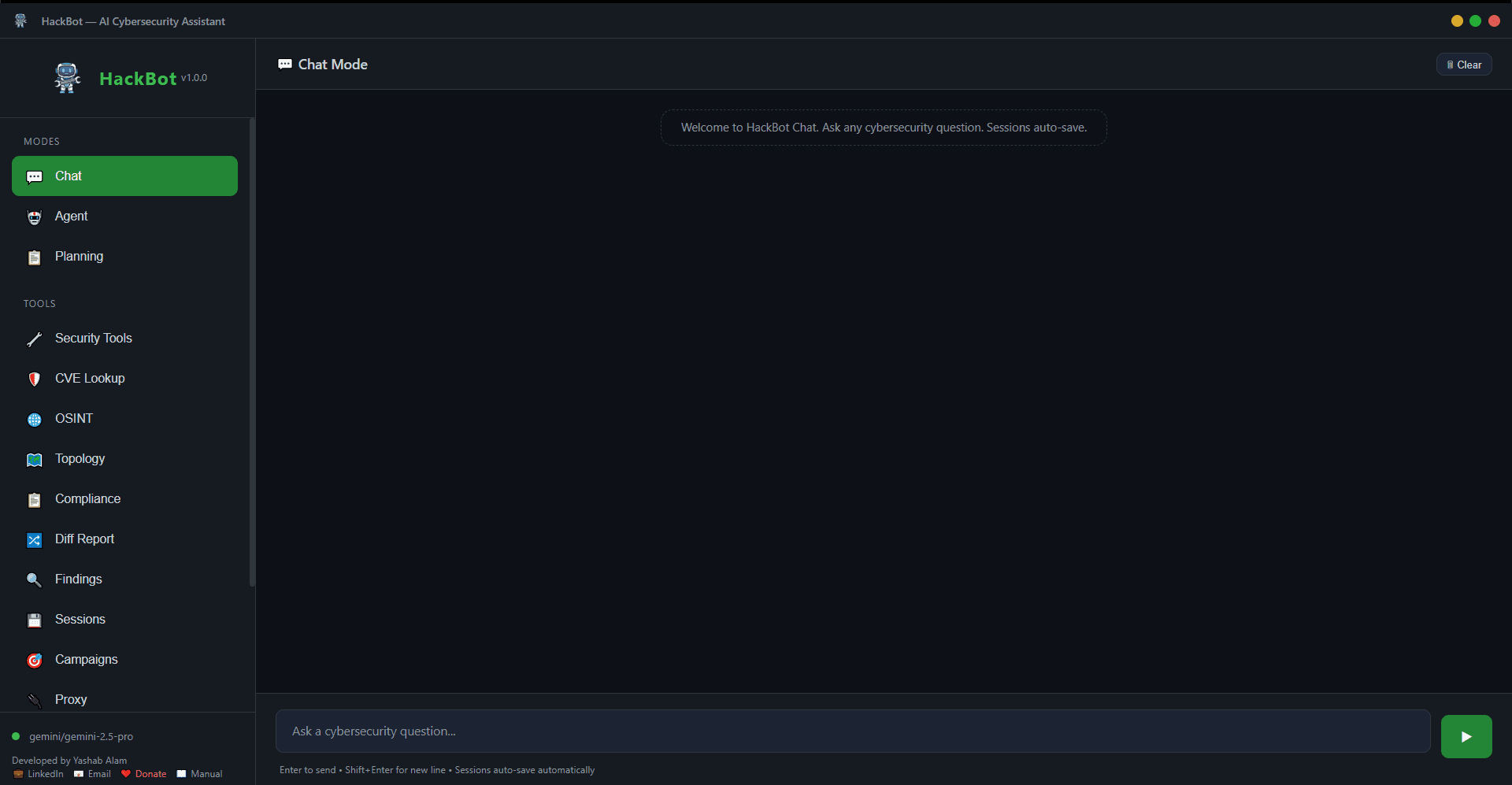 HackBot GUI Interface